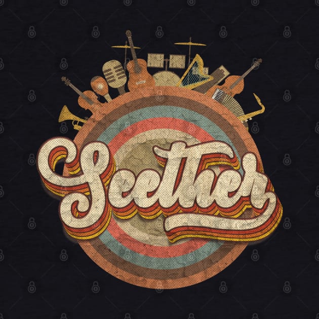 Tour Music Designs Vintage Retro - Seether by kumurkumur